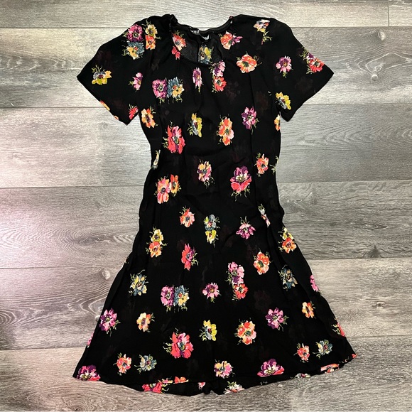 🚫SOLD🚫 Vintage Betsey Johnson Sheer Floral Mini Dress - Picture 2 of 4